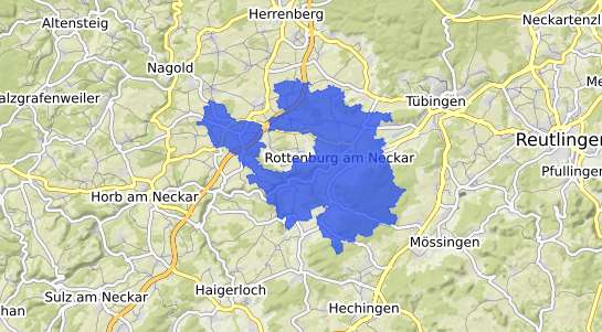 Bodenrichtwertkarte Rottenburg am Neckar